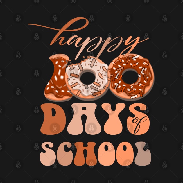 100th days of school Funny groovy donuts kindergarten Teachers by NIKA13