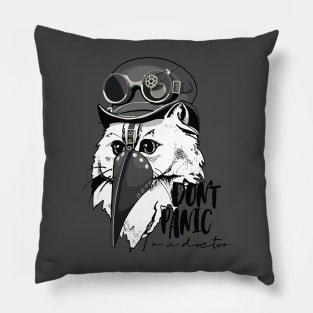 Cat in a Medieval Plague Pillow