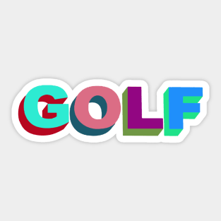 GOLF Cursive, Tyler The Creator Sticker for Sale by PaulyH