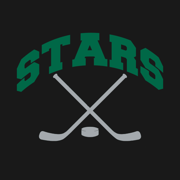 Stars Hockey Small Logo by CovpaTees