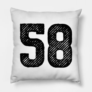 Fifty Eight 58 Pillow