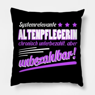 Altenpflegerin Geschenk Pillow