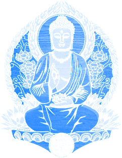 Gautama Buddha Blue Magnet