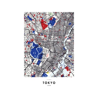 Tokyo (Japan) Map x Piet Mondrian T-Shirt