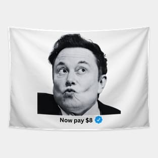 Now Pay $8 Elon Musk Tapestry
