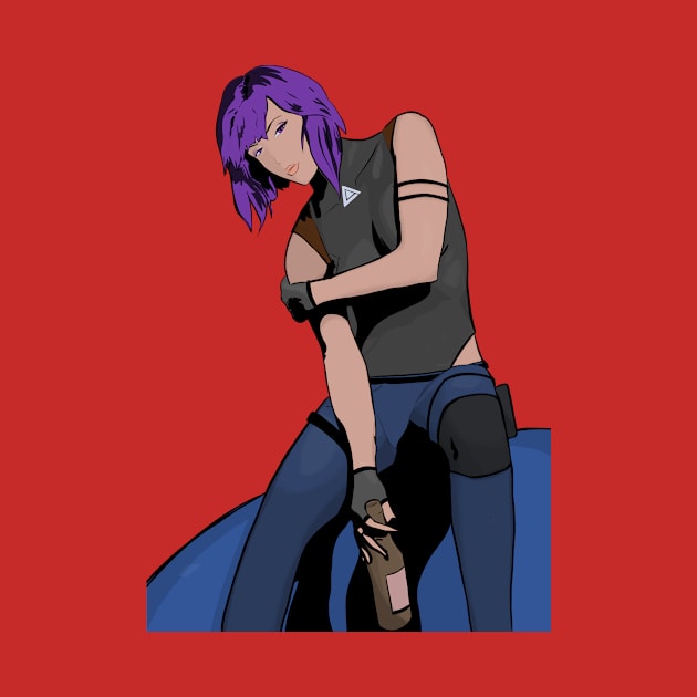 Motoko chillin’ by ggareau