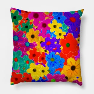 Extreme Floral Pattern Pillow