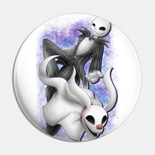 Jack Skellington Pin by CrazyMeliMelo