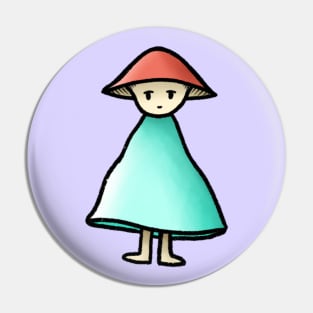 Mushroom Man Pin