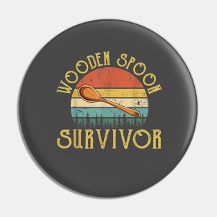 Wooden spoon survivor Pin