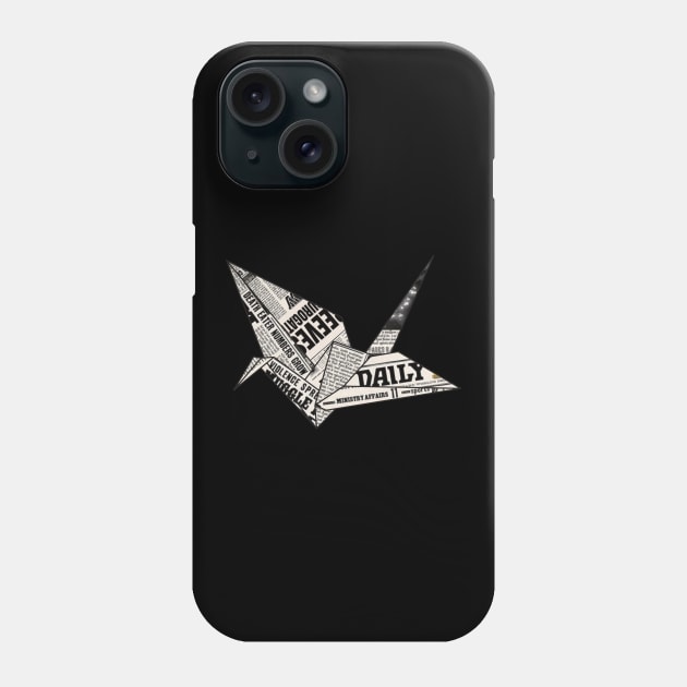 Paper Crane - Daily Prophet Phone Case by North Eastern Roots