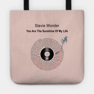 YOU ARE THE SUNSHINE OF MY LIFE LYRICS ILLUSTRATIONS Tote