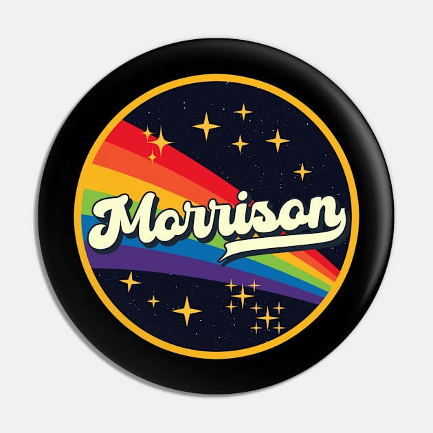 Morrison // Rainbow In Space Vintage Style Pin by LMW Art