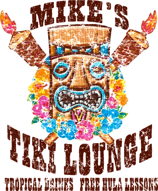 Tiki Lounge Kids T-Shirt by Digitanim8tor