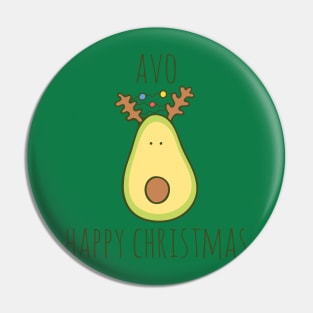 Avo Happy Christmas Pin