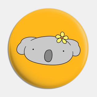 Flower Koala Face Pin