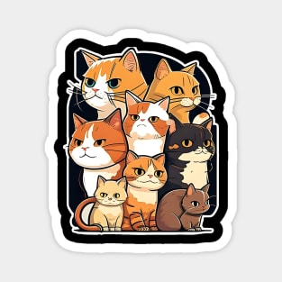 Funny Cats - I Need All These Cats Cat Owner Cats Magnet