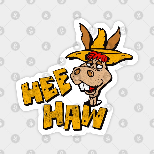 Hee Haw Donkey Magnet by Alema Art