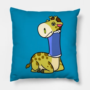 Unlucky Giraffe Pillow