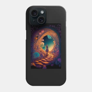 Alice in Wonderland inspired fantasy world Phone Case