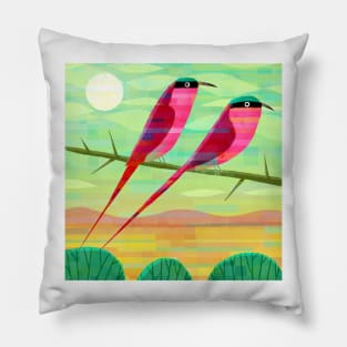 Carmine Bee-eater Pillow