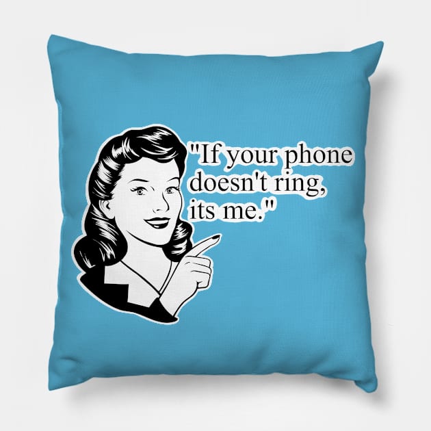 funny girl, sarcasm Pillow by TimAddisonArt