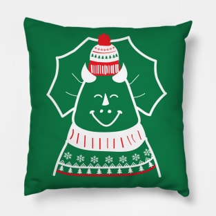 Kids Merry Christmas Triceratops Dinosaur Pillow