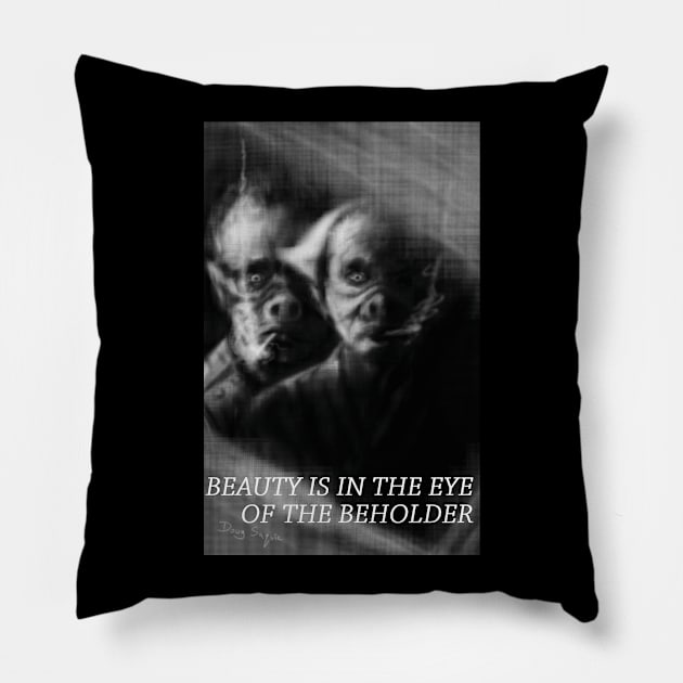 Pig People Pillow by DougSQ