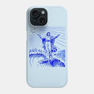 Surfing Jesus Phone Case