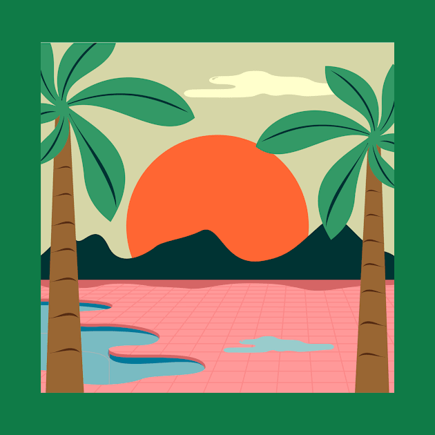 Pink Island by Deadframe