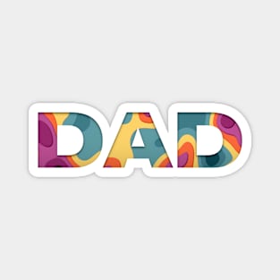 DAD Multicolor Shirt Magnet