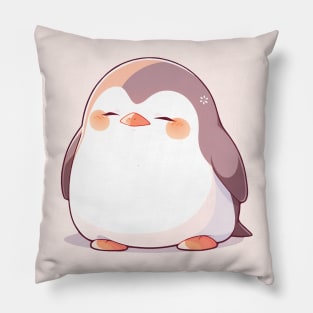 penguin resting Pillow