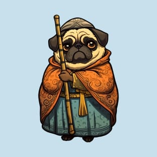 Cute Pope Pug Design T-Shirt