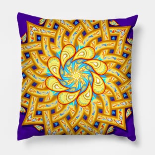 Mandala with ethnic Indian motifs Pillow