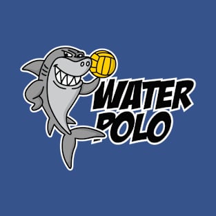 Water polo player funny water polo shark cartoon T-Shirt