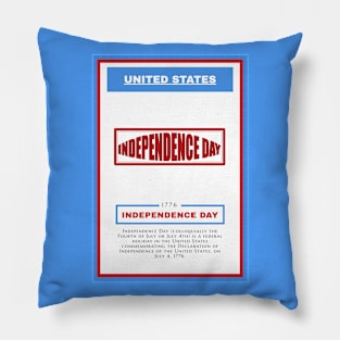 Independence Day - United States - For 4th of july - Print Design Poster - 1706203 Pillow