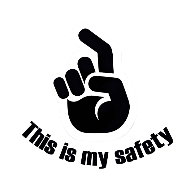 "This is My Safety Awareness Tee: Stylish Commitment to Responsible Gun Ownership" by Rawlifegraphic