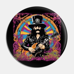 Guitar Lemmy Art Pin