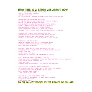 Fresh Prince of Bel Air Lyrics | Pink T-Shirt