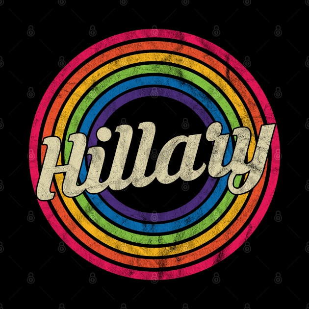 Hillary - Retro Rainbow Faded-Style by MaydenArt