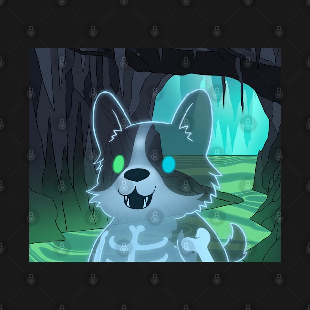 Spooky Ghost Corgi by Tropical Corgi's