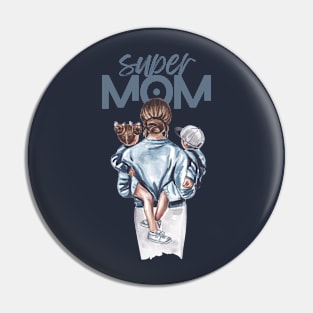 Super Mom Pin