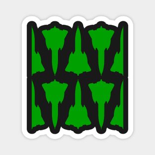 Lockheed SR-71 Blackbird - Green & Black Pattern Design Magnet