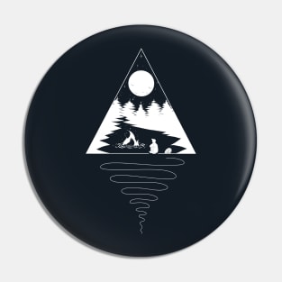 Camping night Pin