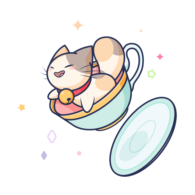 Teacup Cat by Everything A Cat