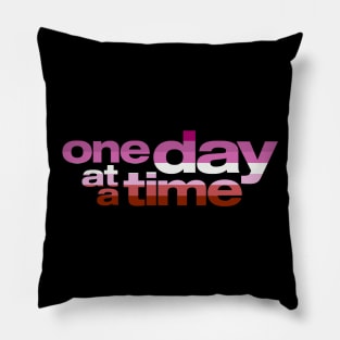 Lesbian Pride / One Day at a Time Logo Pillow