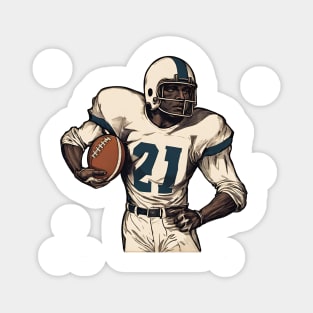 American Gridiron Football Player Magnet