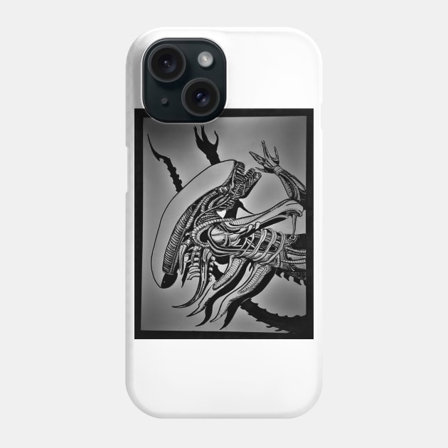 Alien Drone Phone Case by Octo30