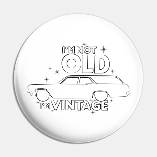 i'm vintage - wagon Pin