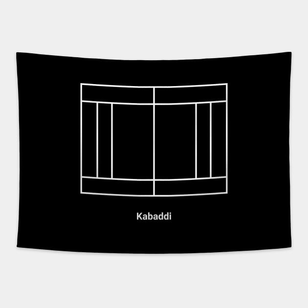 Kabaddi Court Simple Tapestry by DnlDesigns